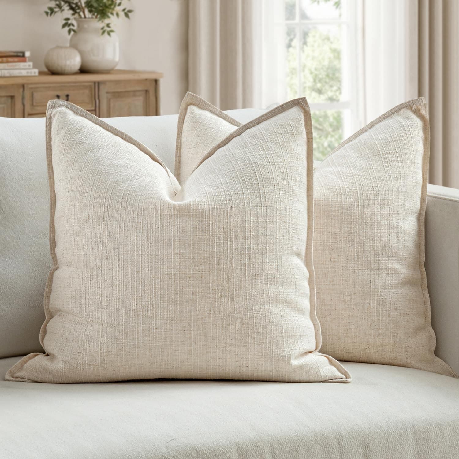 Textured Throw Pillow Covers